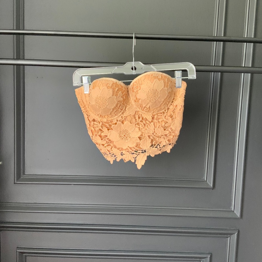 Beige Strapless Corset